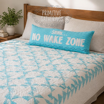 No Wake Zone Pillow and Quilt PRI-2243