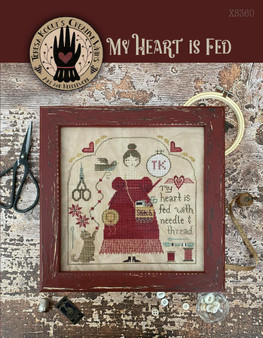 My Heart Is Fed Cross Stitch
