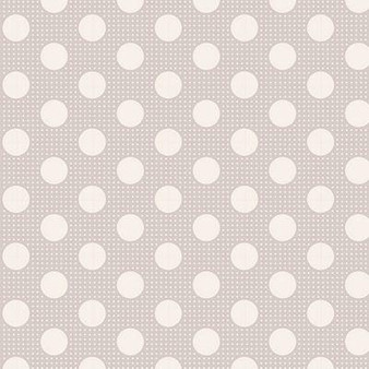 Tilda Medium Dots 130008 Light Grey One Yard