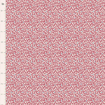 Tilda Village Life 110182 Lillian Burgundy One Yard