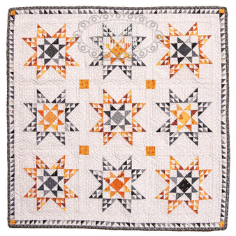 Monthly Minis QAL Quilt #27 Nine Autumn Stars PRI-2269 PRINTED PATTERN