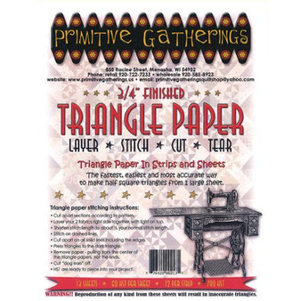 PRI-213 3/4" Triangle Paper by Primitive Gatherings