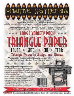 Large Variety Triangle Paper by Primitive Gatherings PRI-232