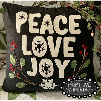 PRI-725 Peace Love Joy Pillow
