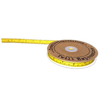 Yellow  Twill Tape Measure Ribbon