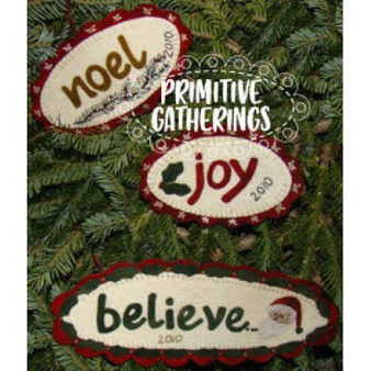 PRI-324 Joy, Noel & Believe Christmas Ornies