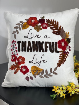 Thankful Life Pillow Pattern DOWNLOAD