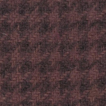 Hand Dyed Rose Houndstooth Wool