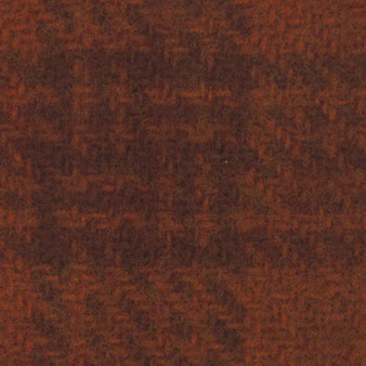 Hand Dyed Rust Plaid Wool