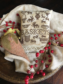 Antique Bunnies and Baskets Cross Stitch