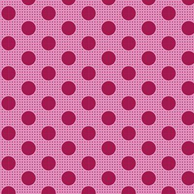 Tilda Medium Dots 130010 Maroon One Yard