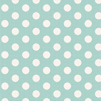 Tilda Medium Dots 130001 Teal One Yard