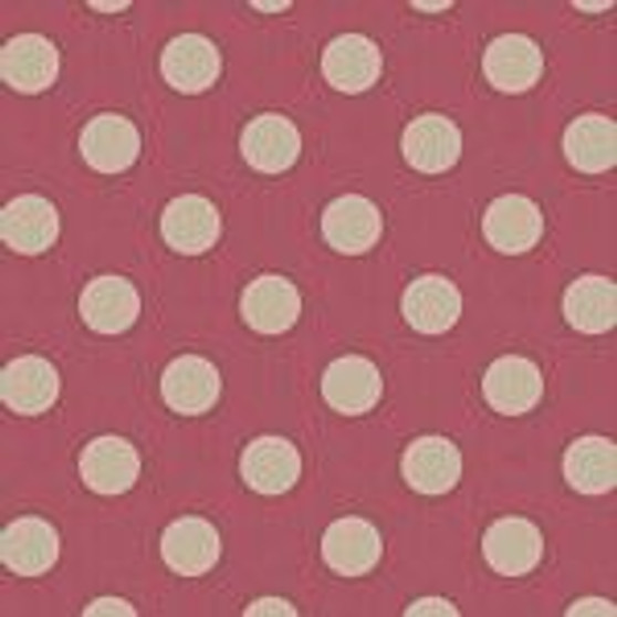 Tilda Chambray Dots 160053 Burgundy One Yard