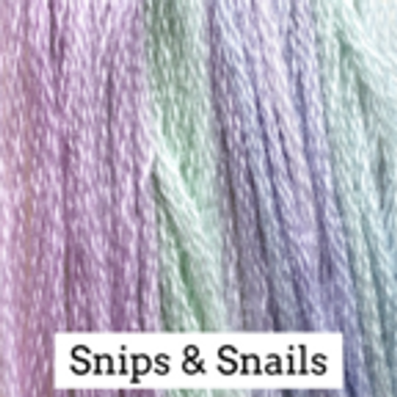 Classic Colorworks Hand Dyed Floss 5 yds Snips and Snails