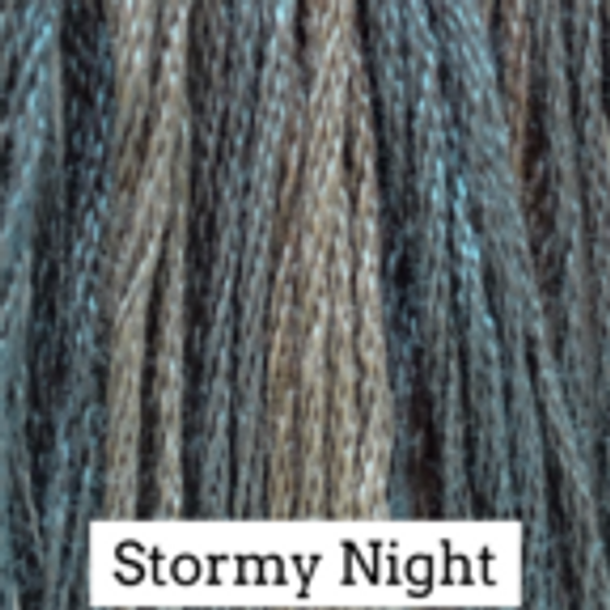 Classic Colorworks Hand Dyed Floss 5 yds Stormy Night