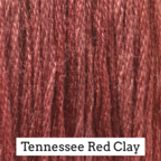 Classic Colorworks Hand Dyed Floss 5 yds Tennessee Red Clay