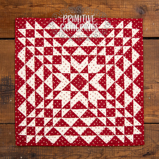 Monthly Minis QAL Quilt #1 Scarlet Star DOWNLOAD