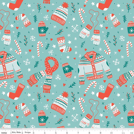 Ski Hill C14770 Aqua One Yard