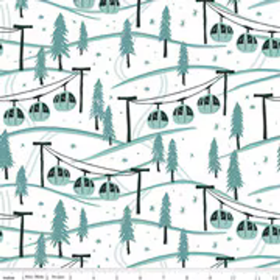 Ski Hill C14772 White One Yard