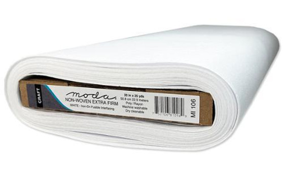 Moda Extra Firm Non Woven Iron-On Interfacing One Yard