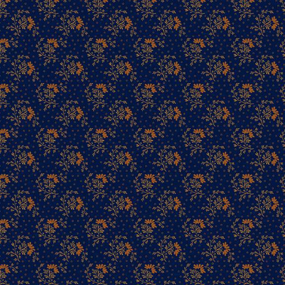 Pam's Patchwork Stars R171122D Navy One Yard