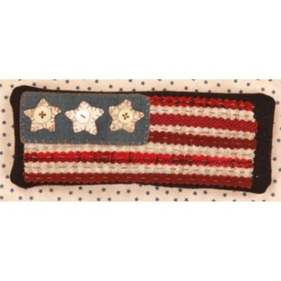Kit and Pattern for Long May She Wave Pincushion PRI-360 W
