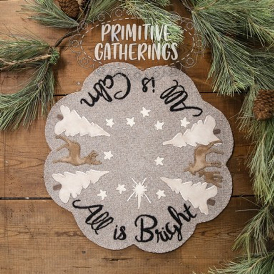All Is Bright Table Mat PRI-891 Pattern Only W