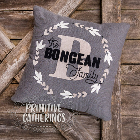 Family Crest Pillow or Banner PRI-918 Pattern Only W