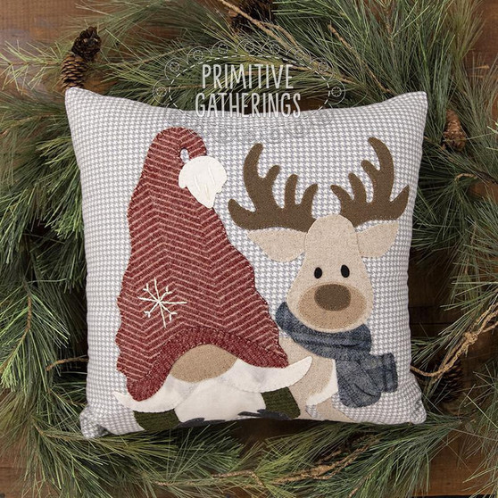 Kit and Pattern for Rudy and His Gnomie Pillow PRI-2068 W