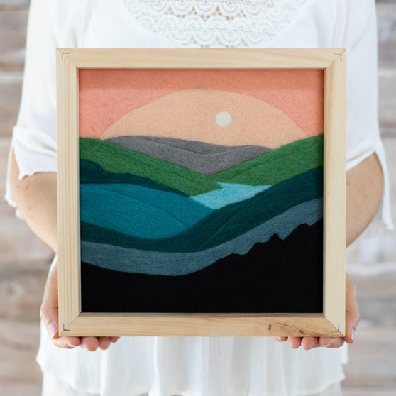 Moonlit Mountains by Felted Sky