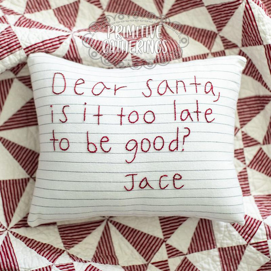 Dear Santa Pillow