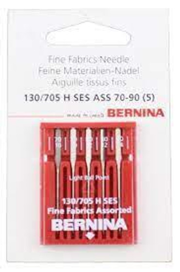 BERNINA Fine Light Ball Point Needle SES Ass H70-90