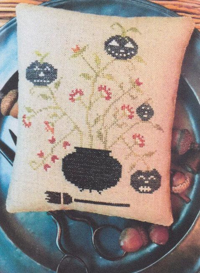 Toil and Trouble Pinkeep Cross Stitch