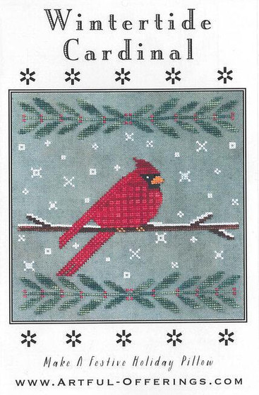 Wintertide Cardinal Cross Stitch