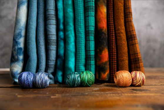 Wool and Valdani Stash Builder Block of the Month 2 - $22.00/Month