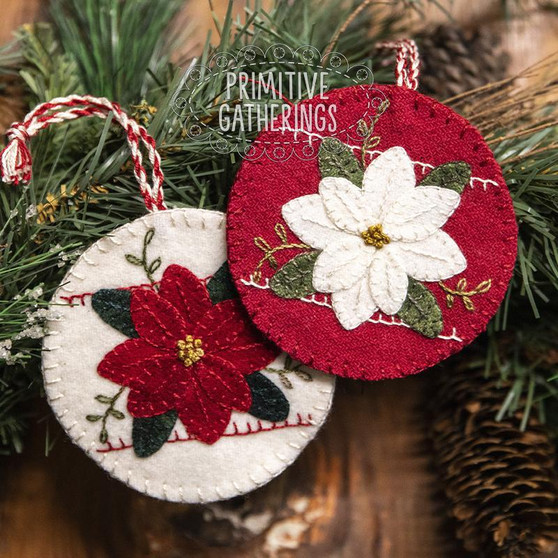 Festive Poinsettia Ornament PRI-2149