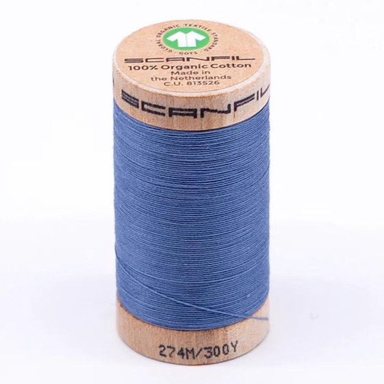 Blue Shadow 30wt Organic Cotton Thread 300Yd