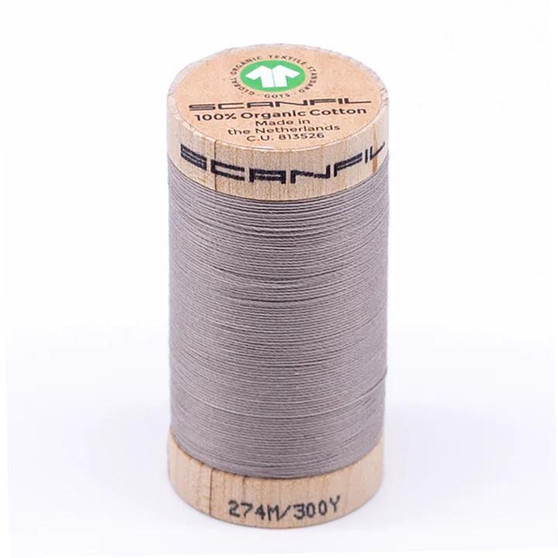 Chateau Gray 30wt Organic Cotton Thread 300Yd