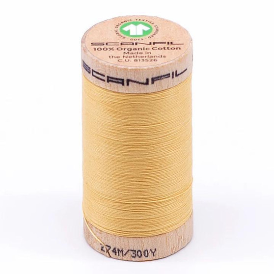 Cornsilk 30wt Organic Cotton Thread 300Yd