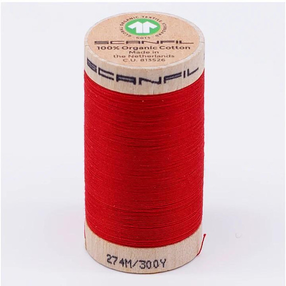 High Risk Red 30wt Organic Cotton Thread 300Yd