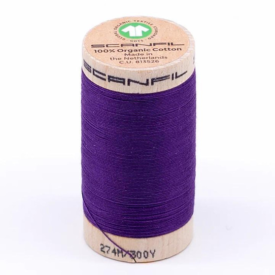 Royal Purple 30wt Organic Cotton Thread 300Yd