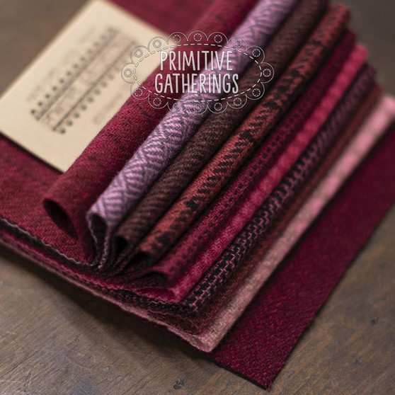 5" Pinks Wool Charms-W