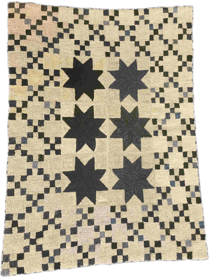 Irish Chain and Stars Rug Hooking Kit by Polly Minick