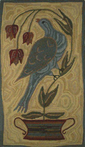 Virginia Fraktur Rug Hooking Kit by Barbara Carroll