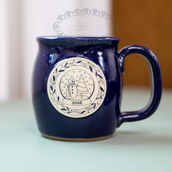 Primitive Gatherings 2026 Holiday Mug - Navy PREORDER ($32.00)