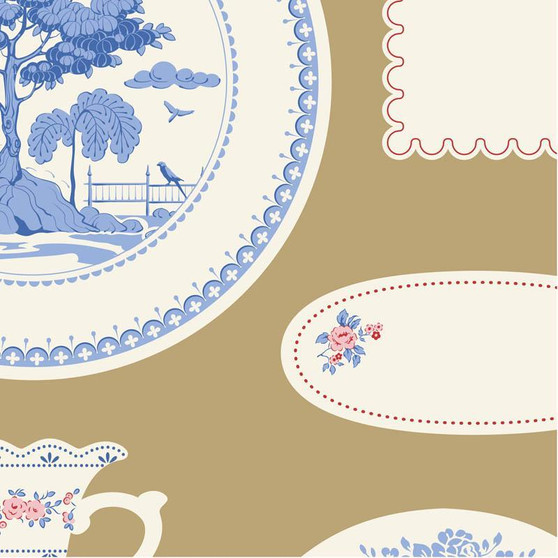 Something Blue 110172 Labels and Ornaments Ochre One Yard