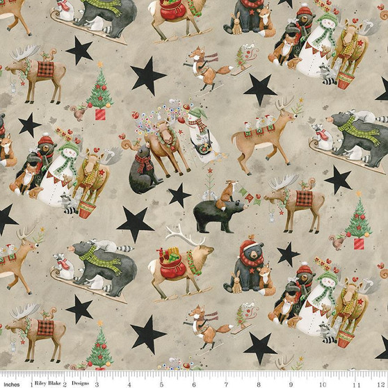 Northern Christmas C17830 Neutral One Yard