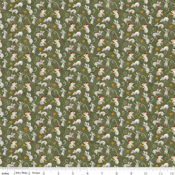 Northern Christmas C17833 Green One Yard