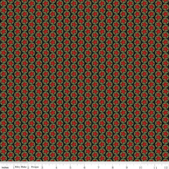 Northern Christmas C17834 Black One Yard