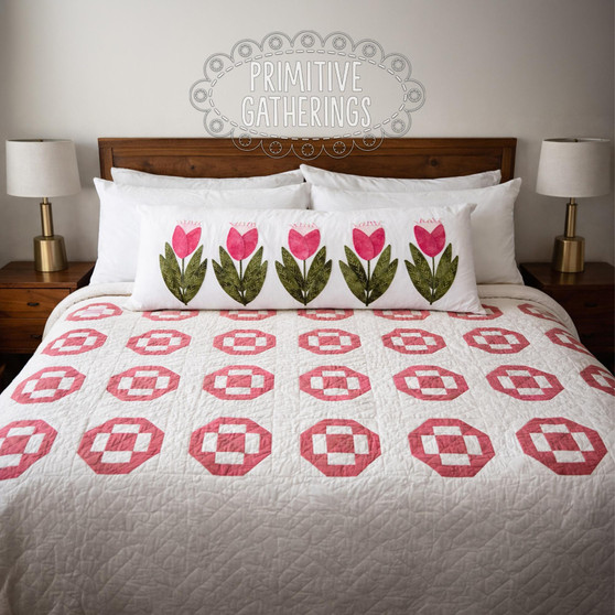 Mother's Tulip Patch and Wool Pillow PRI-2231